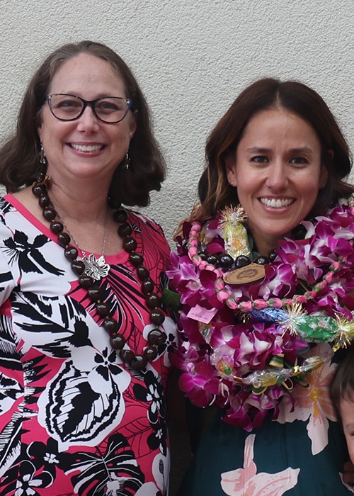 From left to right: Melissa Gregory (patient) and Megan Gayagas (good Samaritan)